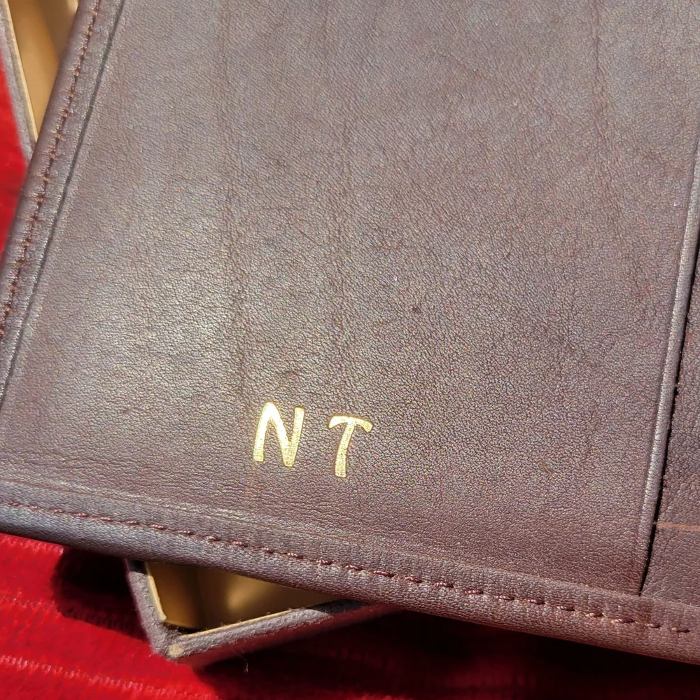 Vintage Tex Tan Fandango Calf Leather Secretary Wallet New With Wear. 7×4" - Picture 7 of 8